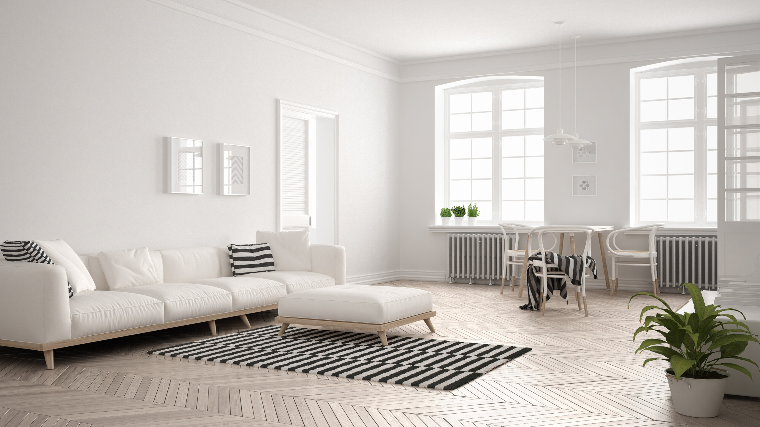 Bright Minimalist Living Room Design Scaled 