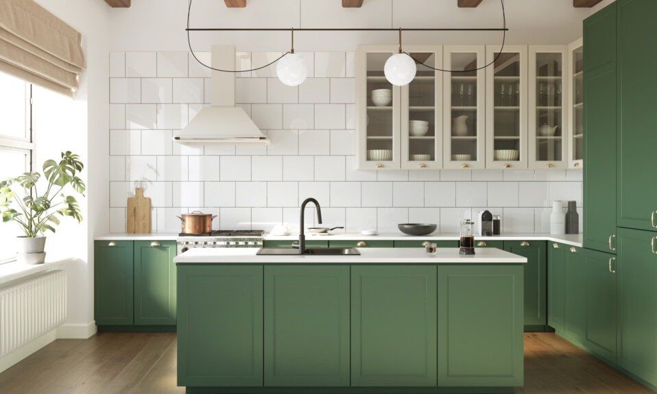 25 Unusual Kitchens That Will Inspire Your Next Makeover  Green kitchen  cabinets, Kitchen interior, Kitchen renovation
