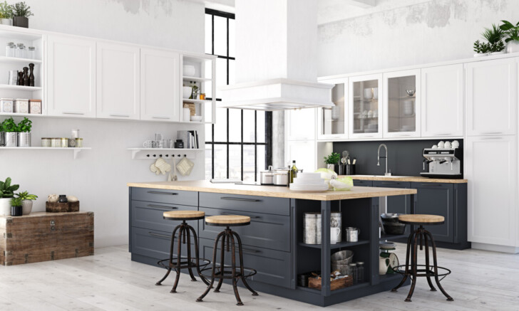Modern Nordic Kitchen In Loft Apartment 1 Scaled 728x437 