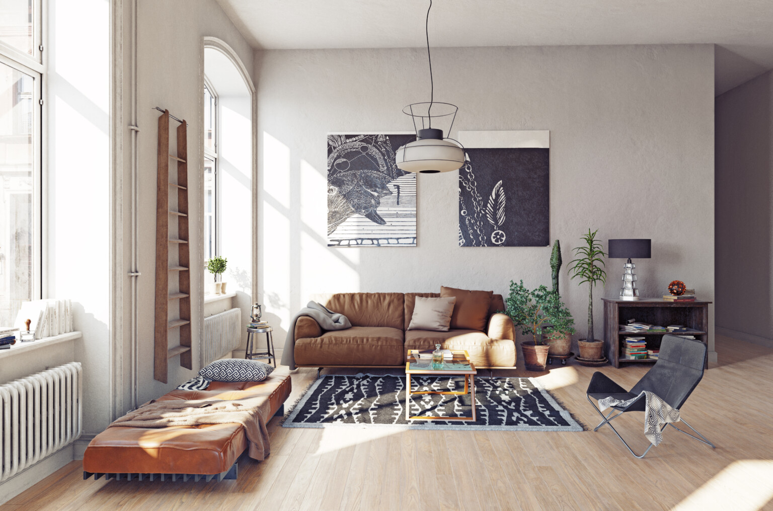 Modern Urban Living Room Interior Design 1536x1015 