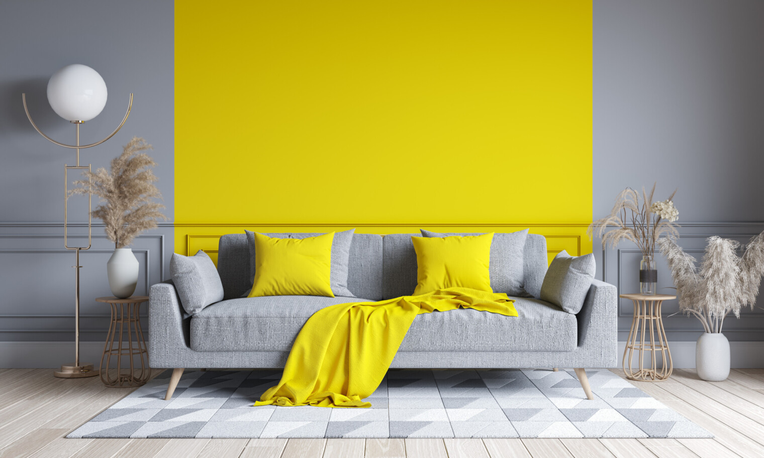Half And Half Living Room Paint Ideas