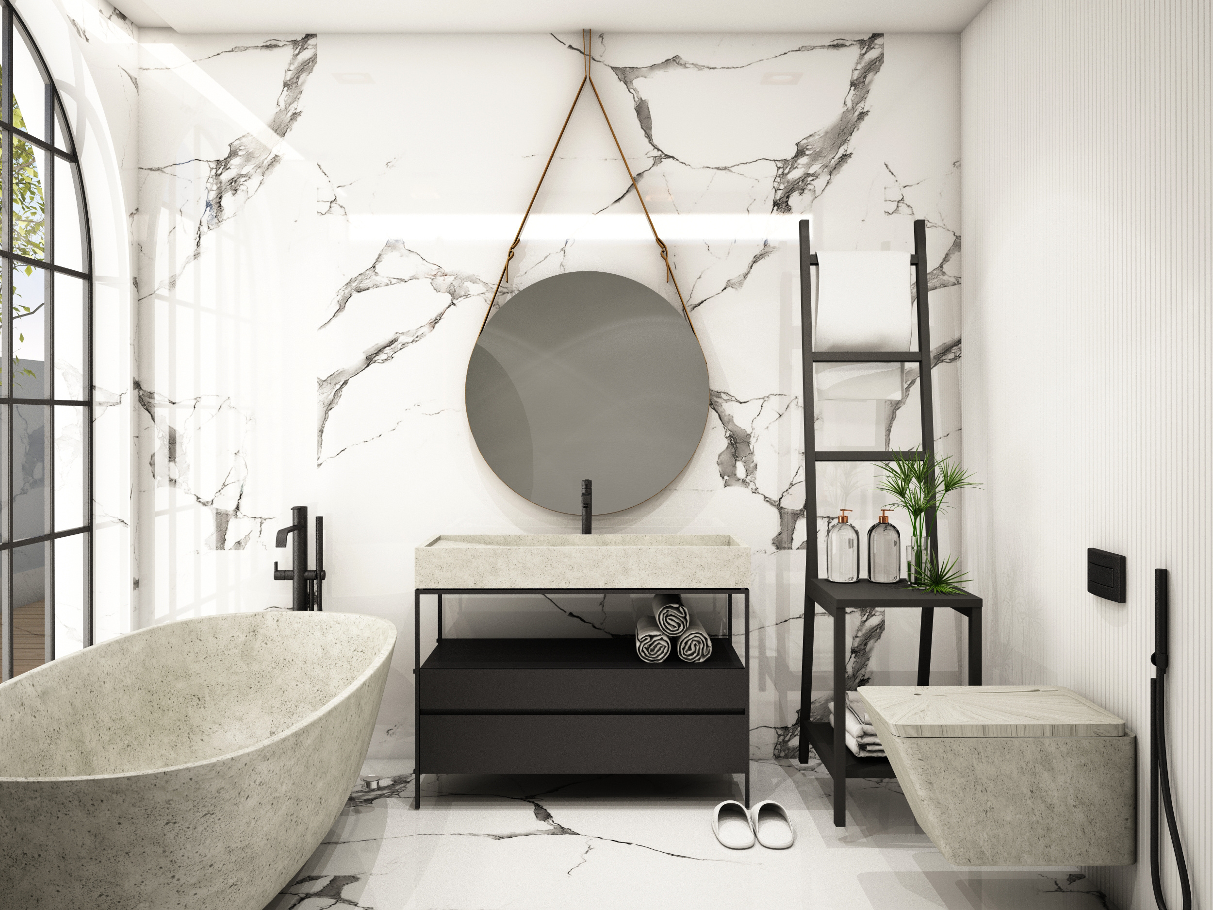 Ideas For Creating A Black And White Bathroom